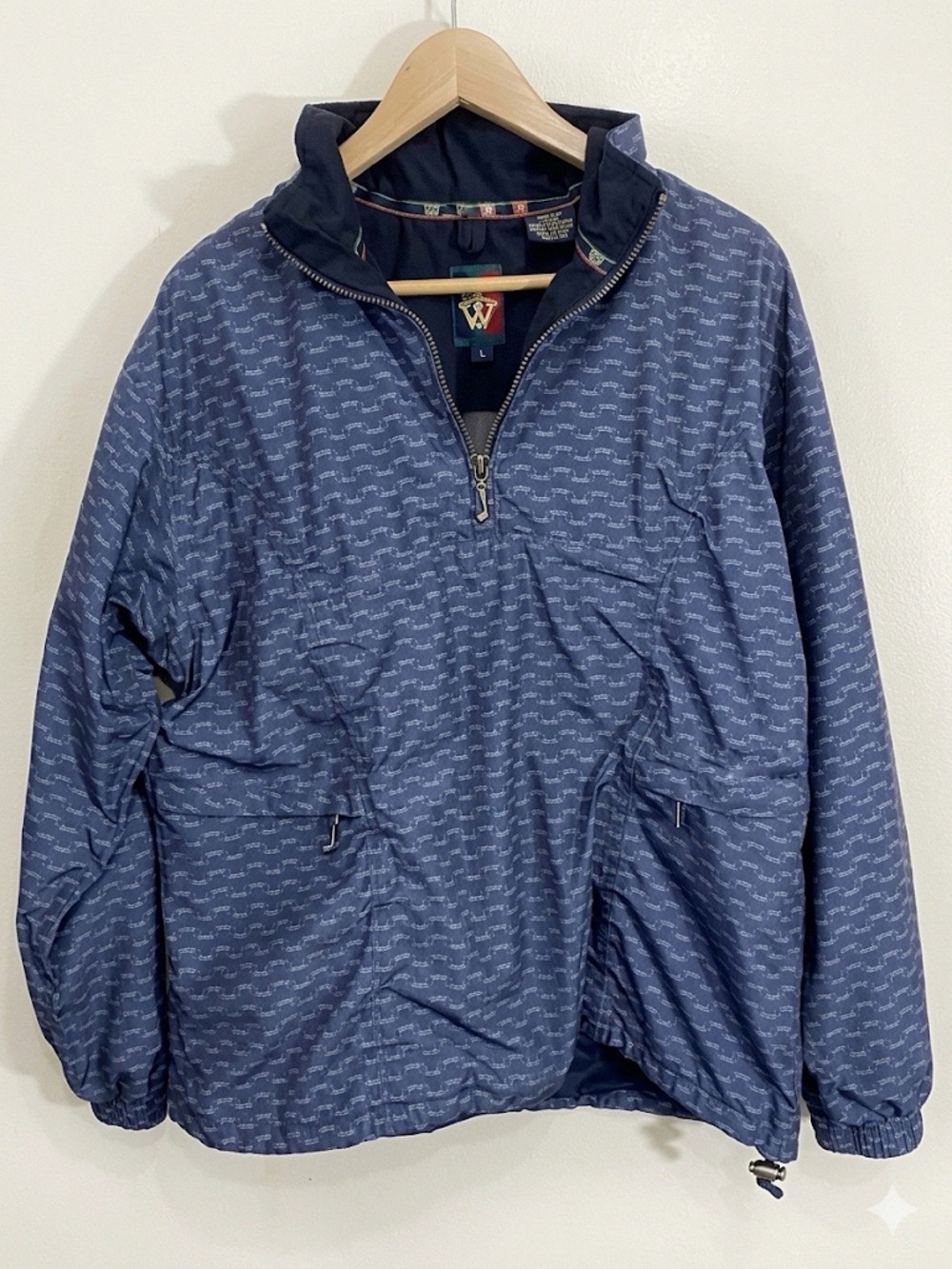 Vintage 90s Sunice Golf Jacket Size Large 1/4 Zip Up Pullover Windbreaker Mens